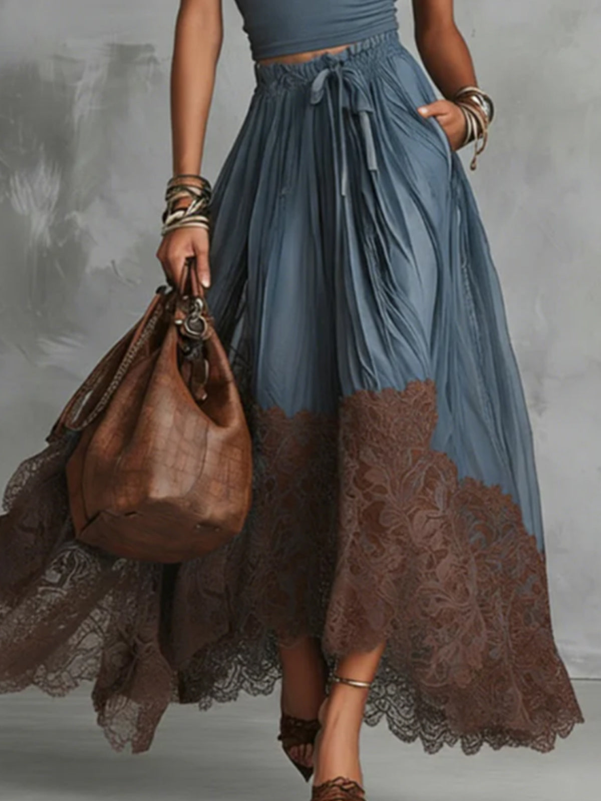 Valeria - Outfit Maxi Elegante con Gonna in Tulle