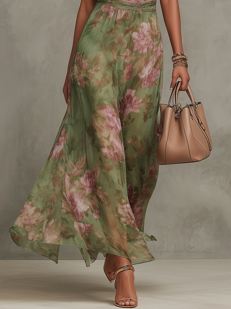 Aria - Abito Maxi Botanico di Eleganza Naturale