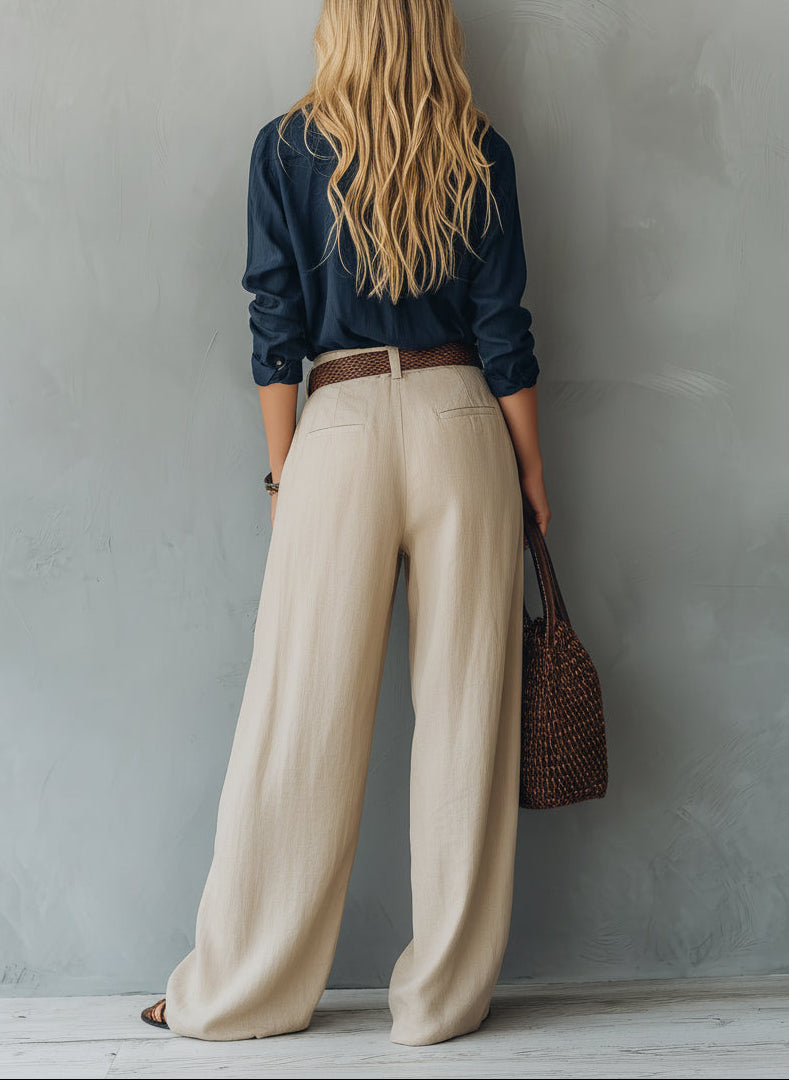 Aitana - Outfit Elegante con Cintura e Pantalone Sartoriale