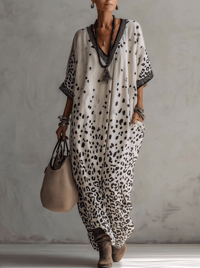 Alexia - Abito Fluido Animal Print