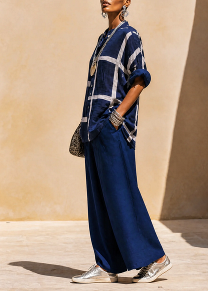 Isolde - Completo da camicia ampia e pantaloni casual