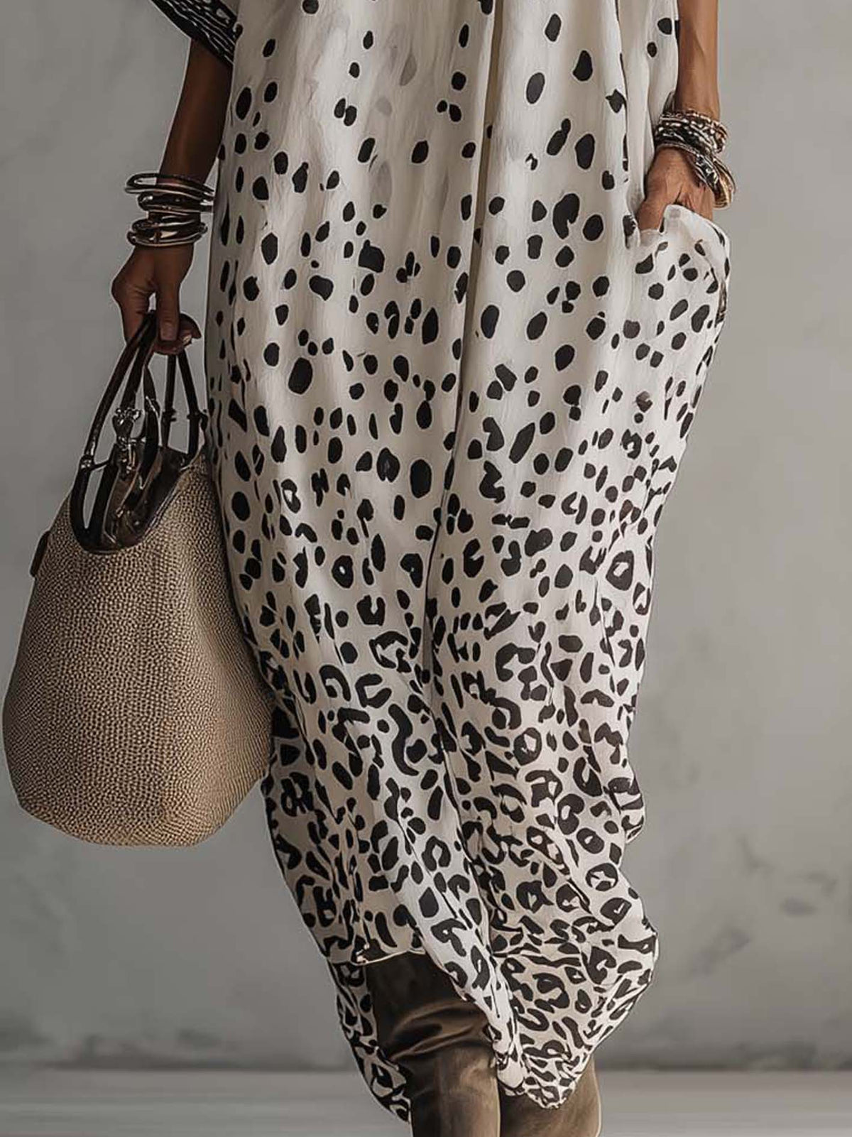 Alexia - Abito Fluido Animal Print