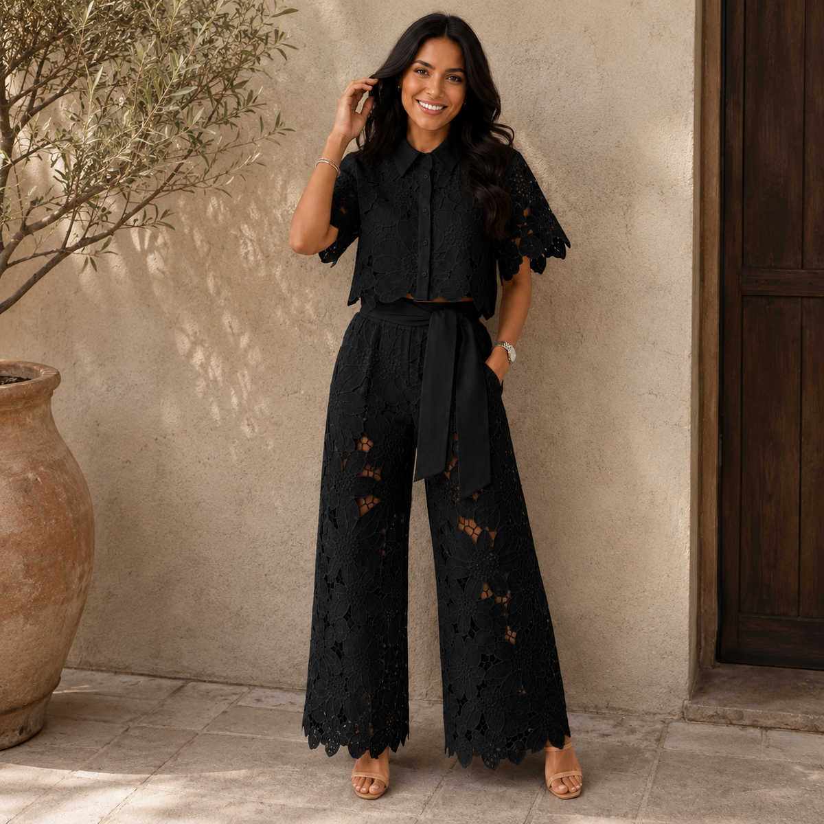 Carla - Outfit Pizzo Floreale