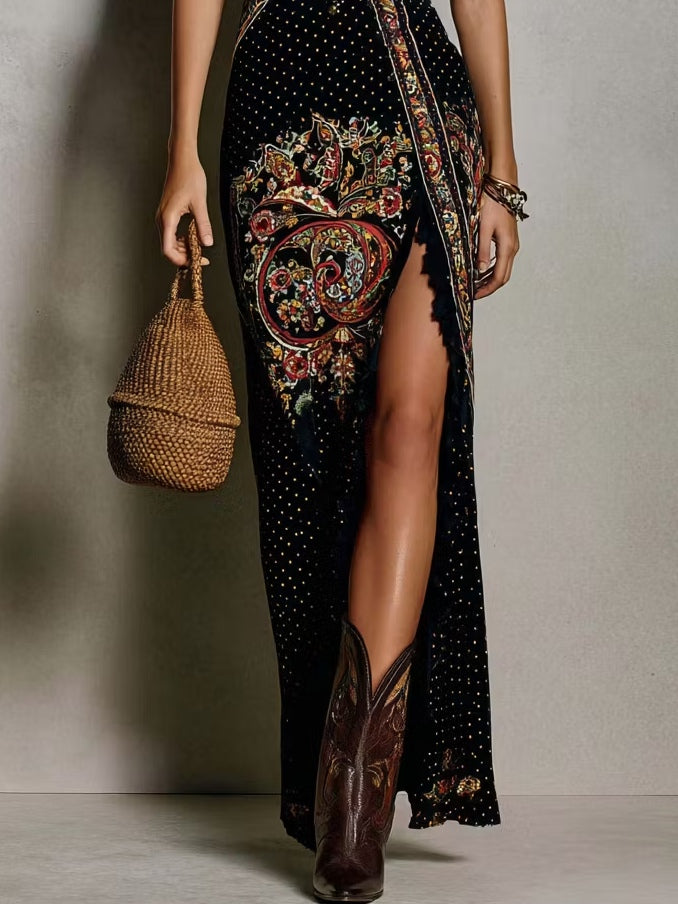 Sofía - Abito Bohemien con Spacco Laterale