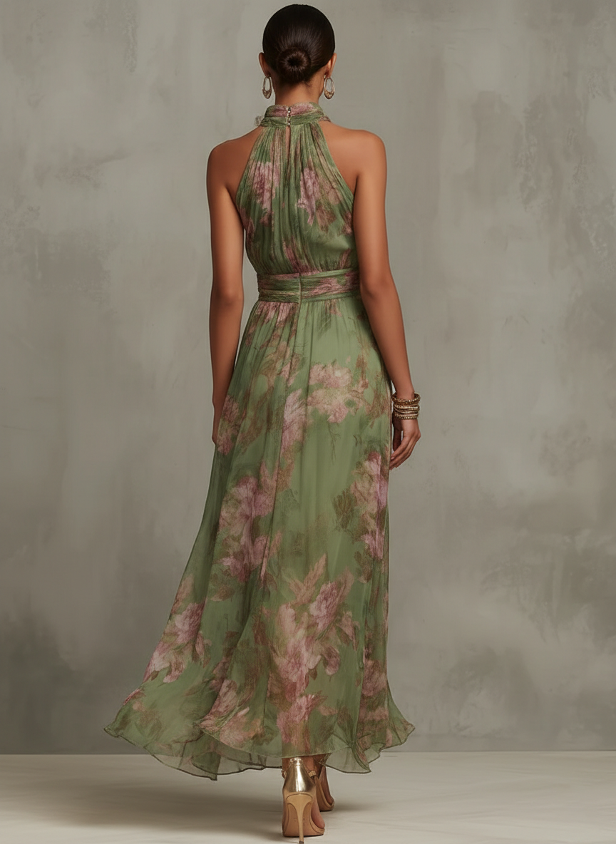 Aria - Abito Maxi Botanico di Eleganza Naturale