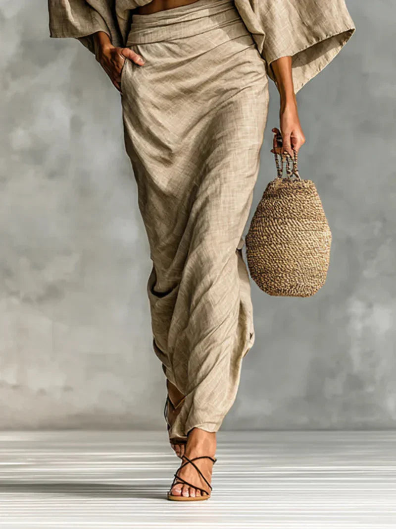 Julia - Outfit Sofisticato con Gonna Midi