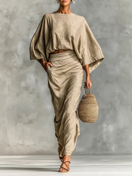 Julia - Outfit Sofisticato con Gonna Midi