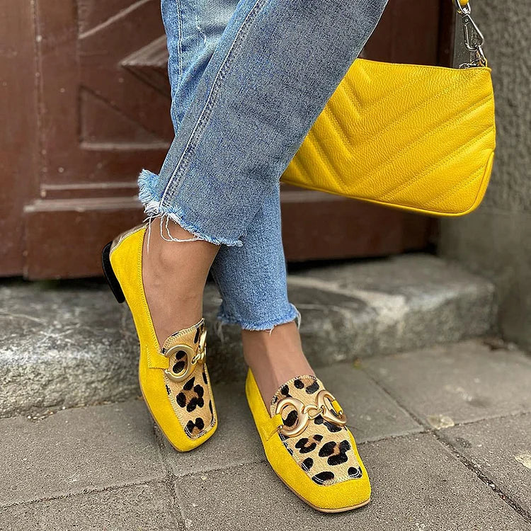 Assunta | Mocassini con stampa animalier