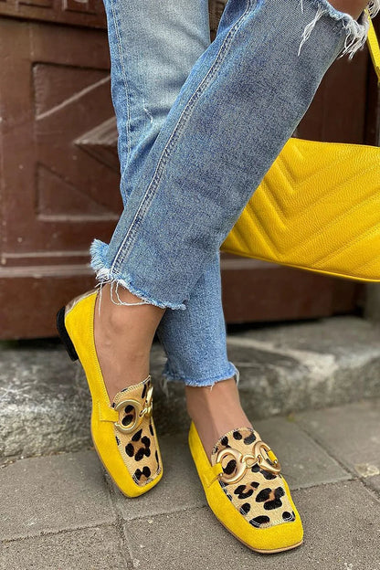 Assunta | Mocassini con stampa animalier