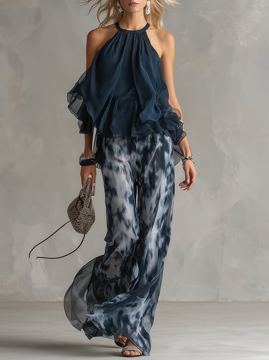 Cataleya - Outfit Spalle Scoperte e Pantalone Fluido