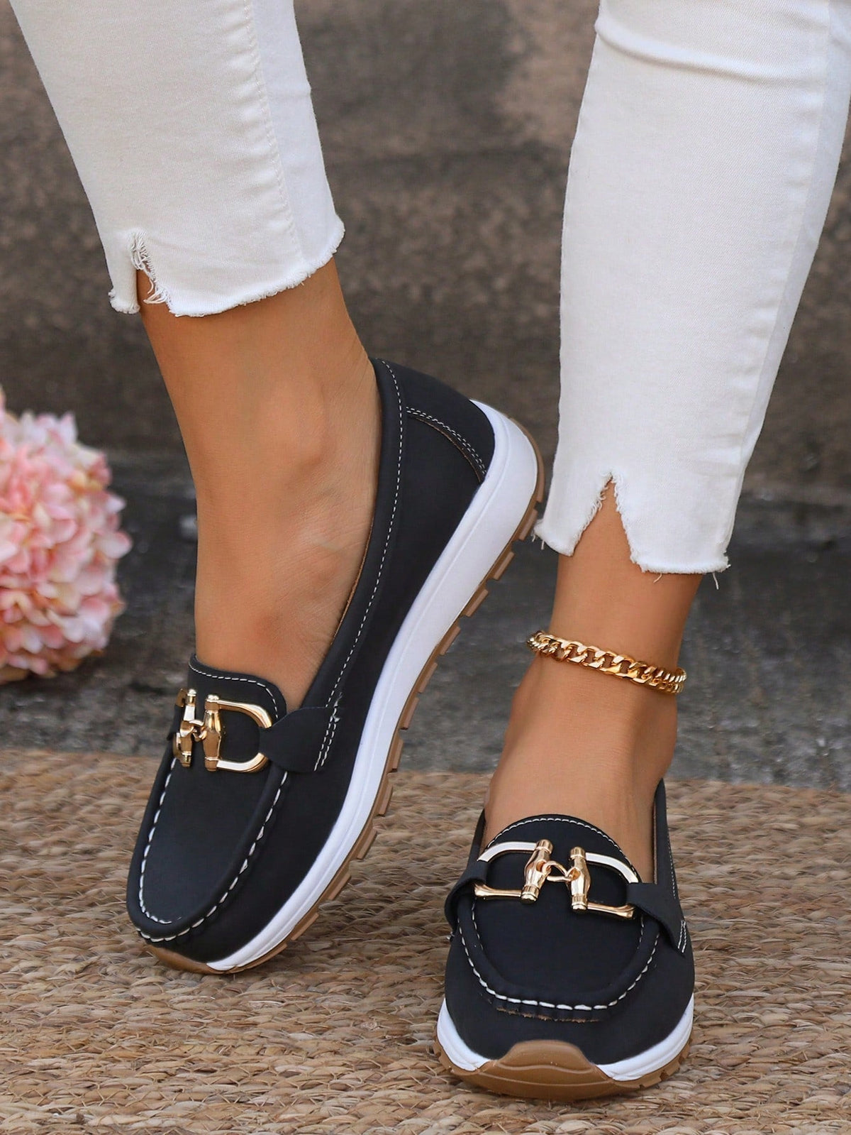 Daniela | Mocassini con plateau e fibbia