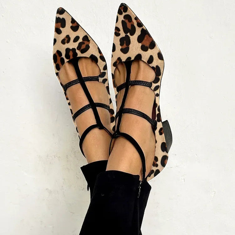 Franca | Scarpe con tacco e cinturino leopardato