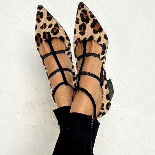 Franca | Scarpe con tacco e cinturino leopardato
