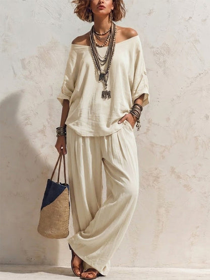 Amaia - Outfit Fluido Essenza Mediterranea