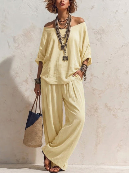 Amaia - Outfit Fluido Essenza Mediterranea