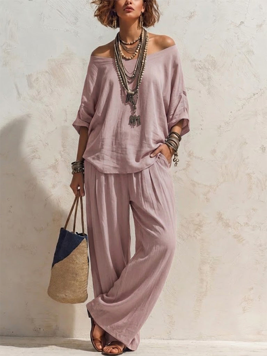 Amaia - Outfit Fluido Essenza Mediterranea
