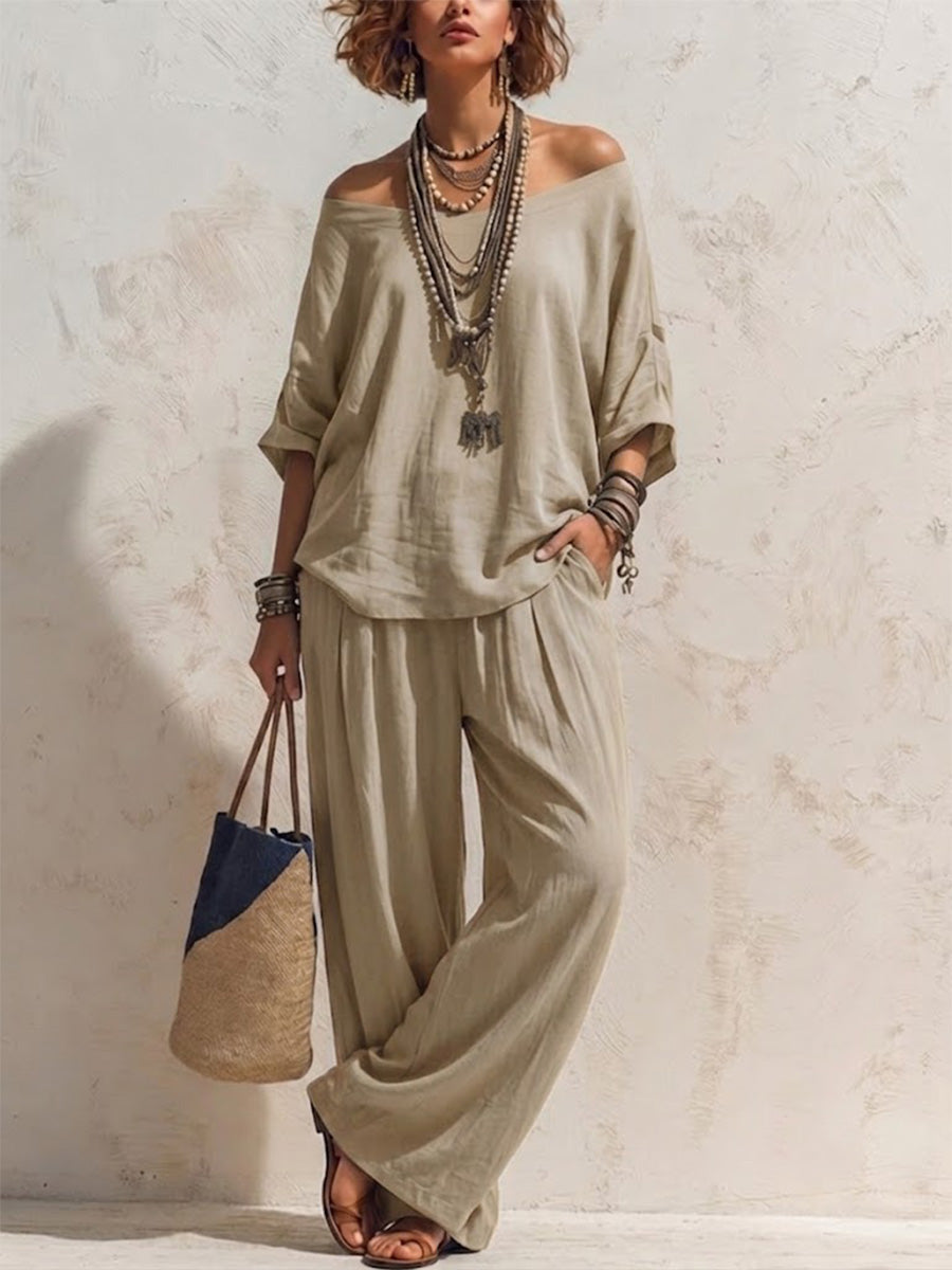 Amaia - Outfit Fluido Essenza Mediterranea