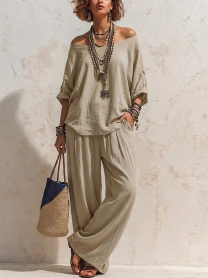 Amaia - Outfit Fluido Essenza Mediterranea