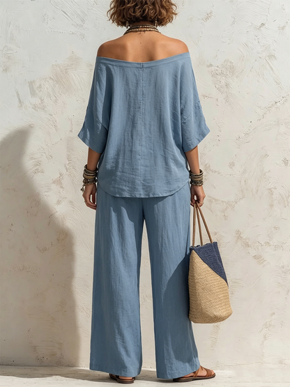 Amaia - Outfit Fluido Essenza Mediterranea