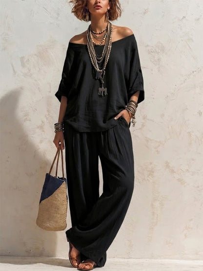 Amaia - Outfit Fluido Essenza Mediterranea